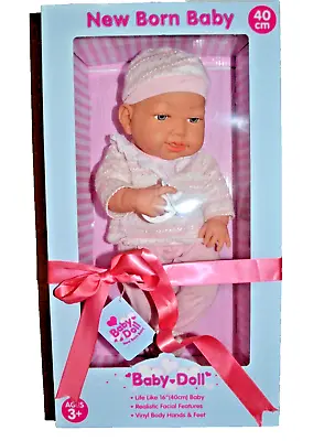 £12.50 • Buy Newborn Baby Doll 16  Real Touch Vinyl Skin Girl Baby Dummy Gift Realistic