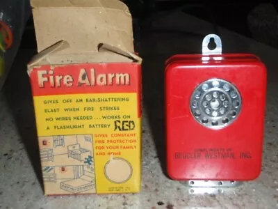 VINTAGE 1950s CANTON SON INC. HONG KONG AUTOMATIC FIRE ALARM NOS NIB W/PAPERS • $29.95