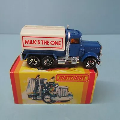 MATCHBOX Superfast 56D Peterbilt Tanker Blue / RARE NO Tempo On Tanker Cab • $9.99