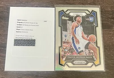 Trayce Jackson-Davis 2023-24 Hoops Rookie Auto Green REDEMPTION & Silver Prizm • $0.99