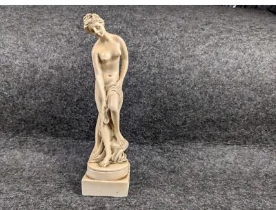 Vintage A Santini THE BATHER Nude Venus Woman Alabaster Sculpture M • $20