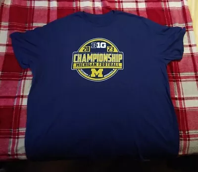Michigan Wolverines 2023 Big Ten Football Conference Champions T-Shirt 4XLT • $21.99
