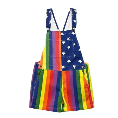 Chubbies Men's Rainbow Pride Love Denim Chubberalls Bib Overalls • $59.95