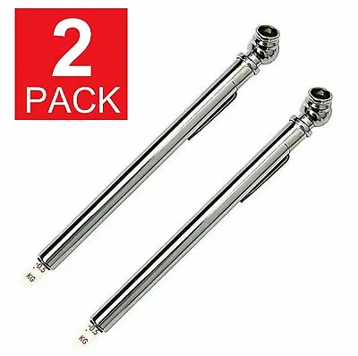 2 Pc Tire Air Pressure Gauge 10-50 PSI Auto Car Truck Motorcycle Bike Tester • $5.39