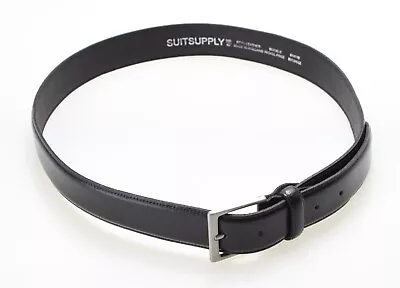 SUITSUPPLY Buckle Nickel Free Belt Men's 105 CM Leather Casual Black • $53.30