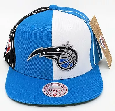 Mitchell Ness Orlando Magic Snapback Blue Two Tone Hat NBA 75 Anniversary OSFA • $27