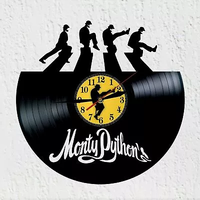 Vinywoody Wall Clock Vinyl Record Silhouette Silly Walks Decoration Gift • $31.75