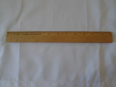 Vintage Falcon 12  Wooden Ruler Auburn Maine Made In USA • $7.16