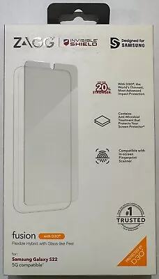 ZAGG Invisibleshield Fusion D30 Screen Protector For Samsung Galaxy S22 (6.1 ) • $10.99