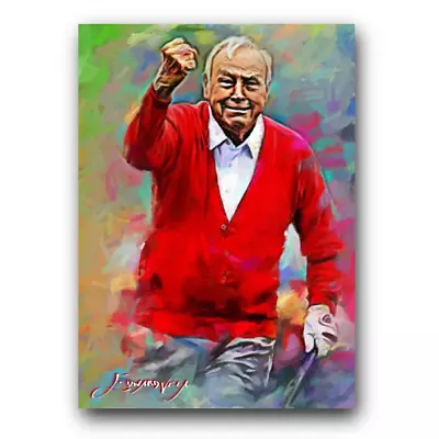 Arnold Palmer #13 Art Card Limited 28/50 Edward Vela Signed (Golf -) • $4.99