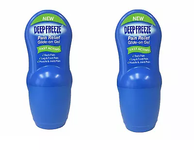 2 X  Deep Freeze Pain Relief Glide-On Cold Gel Roll-On 50g  • £11.45