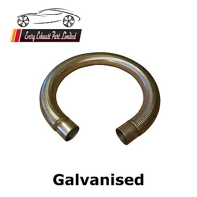 £12.50 • Buy Any Size Galvanised Exhaust Polylock Flexible Tube With Collars