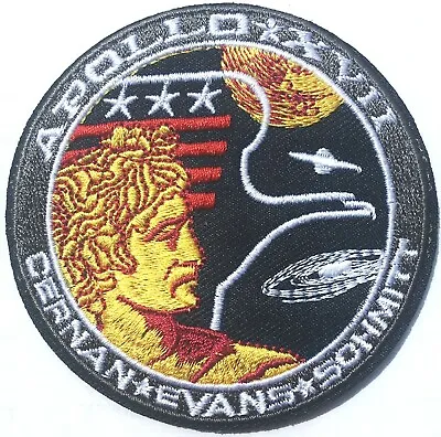 Apollo 17 NASA Space Moon Landing Mission Iron On Motif Patch Child Or Adult • £3.95