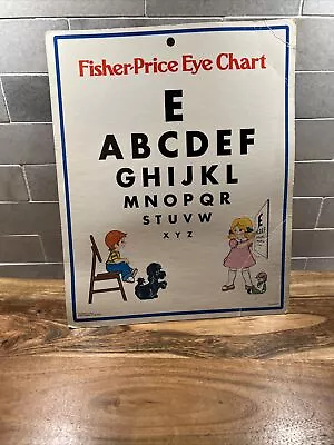 Vintage 1977 Fisher-Price Cardboard Eye Chart  • $12