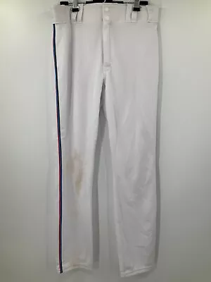 Justus Miami Marlins Mlb White Majestic Game Used Pants 2019 Sz: 34 • $55