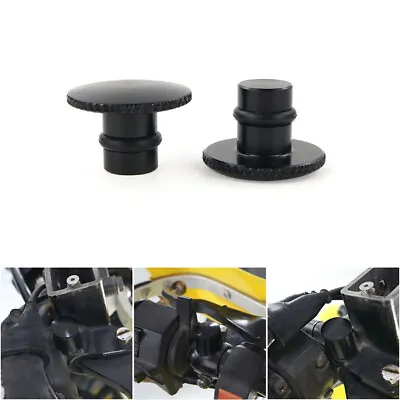 Mirror Blanking Plugs Black Fit For Ducati Scrambler-Flat Track Pro 2016 2019 • $7.49