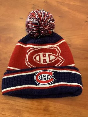 Old Time Hockey Montreal Canadians Authentic NHL Winter Knit Beanie Hat Red • $11.90