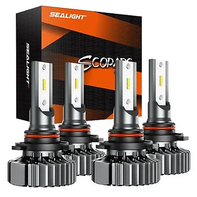  SEALIGHT S1 9005 9006 LED Headlight Kit Combo Bulbs High Low Beam Super Bright • $69.99