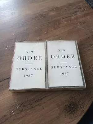 New Order Cassettes X 2 Substance Factory Records Fact 200c 1987 • £6.99