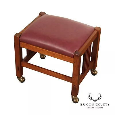 Stickley Mission Collection Cherry Foot Stool • $595