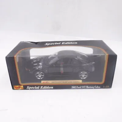 NIB Maisto 1:18 2003 FORD SVT Mustang Cobra Black Special Edition • $239.99