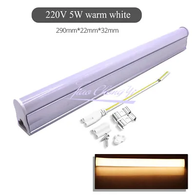 LED Tube T5 Light 30CM Warm White 220V LED Fluorescent Tube LED T5 Tube Lamps • $3.21