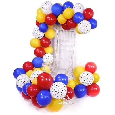 $14.99 • Buy Blue Red White Balloons Garland Kit Arch Superhero Birthday Balloons