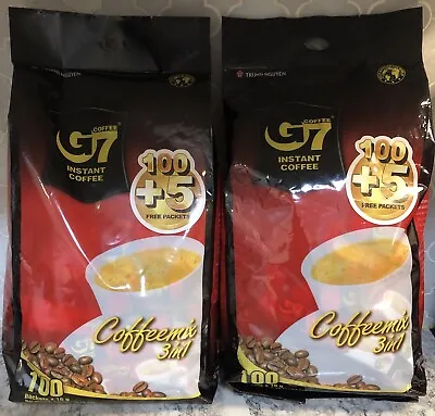 G7 3-In-1 Instant Vietnamese Coffee  105 Sticks X16g (2 Packs =210 Sticks) • $43