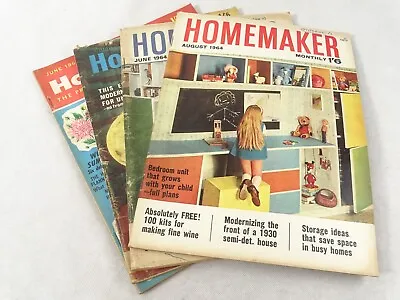 4 X Vintage Homemaker Magazine. 1962-1964 • £5.99