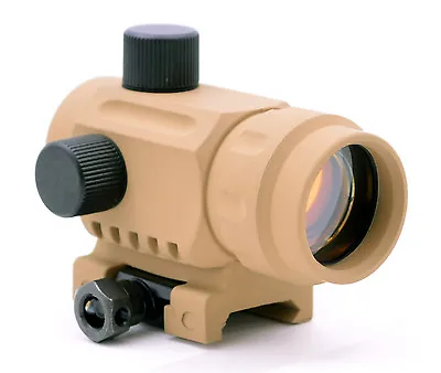 $45 • Buy Phantom CQB Polymer Mini Micro Reflex Red Dot Scope Sight RDA20 TAN Picatinny