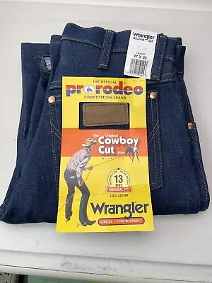 WRANGLER PRO RODEO Original Fit Cowboy Cut Denim Jeans Men's NEW 27x32 • $18.99