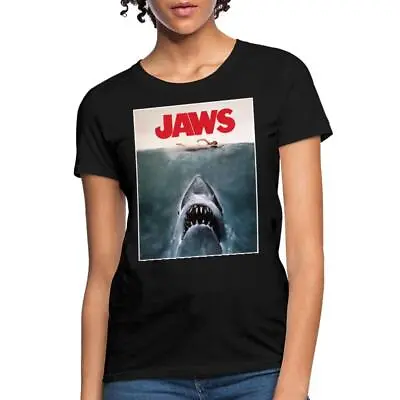 Jaws Movie Poster Logo Women's T-Shirt • $34.18