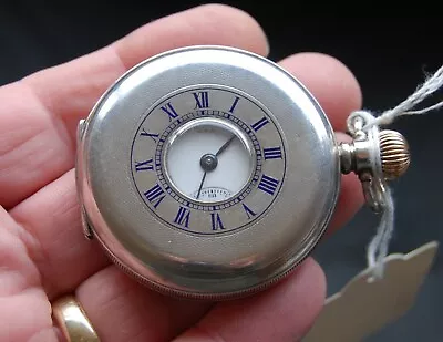 Superb Antique Silver Waltham 15J. Half Hunter Pocket Watch. Size 16. 1918. FWO. • £285