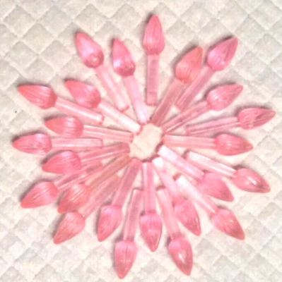 $8.95 • Buy 25 Small Long Stem Twist Bulb Replacements Ceramic Tree Light VINTAGE RARE Color