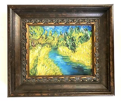 Original Classical Impressionist Van Gogh Style 'Stream' 8x10 Framed • $1740