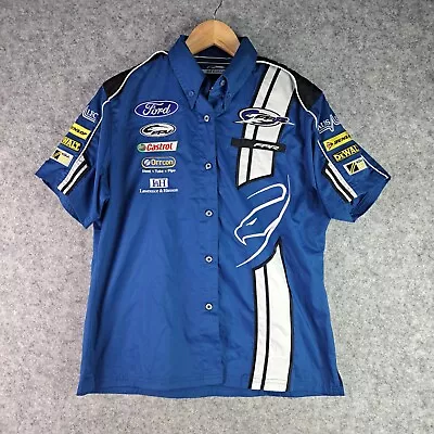 Ford Performance Racing FPR Falcon V8 Supercars Kids Boys Size 16 Button Up Blue • $39.95