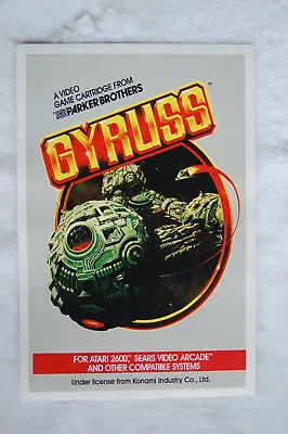 Gyruss Video Game Promotional Poster Atari 2600 1980s  • $4