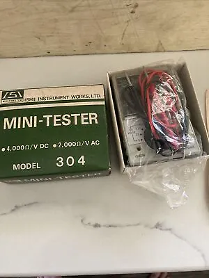 Vintage ISI Ishii Mini-Tester Multitester 304 With Box And Manual NOS • $19.95