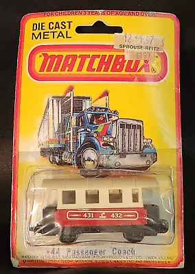 VINTAGE 1980 LESNEY MATCHBOX #44 PASSENGER COACH DIE-CAST CAR Mint In Package • $12.99