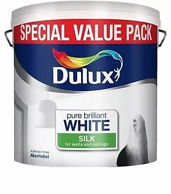 £24.20 • Buy Dulux Silk Paint Pure Brilliant White SILK Emulsion - Walls & Ceilings Paint 6L