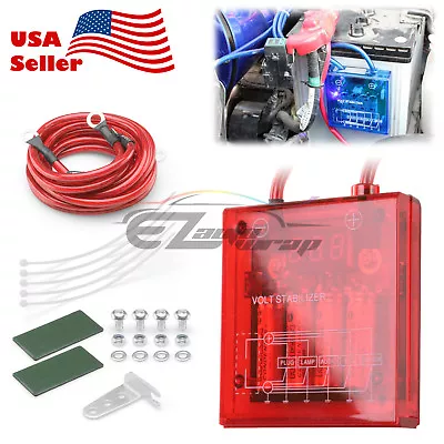 Universal Car Battery 90% Voltage Stabilizer Regulator Ground Power Fuel Saver • $28.99