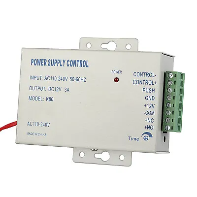 DC 12V 3A Door Access Control Power Supply For Entry Intercom RFID Reader System • £20.08