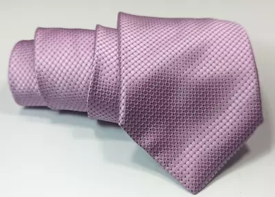 BRIONI Pink Blue Pin Dot Silk Tie Handmade Italy • $80.75