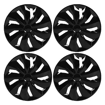Hot 4Pcs Hubcap Wheel Covers Stylish Durable Black Rugged 15 Inch Hubcaps Replac • $343.90