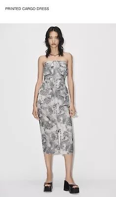 ZARA NWT PRINTED CARGO DRESS SIZE Medium • $35