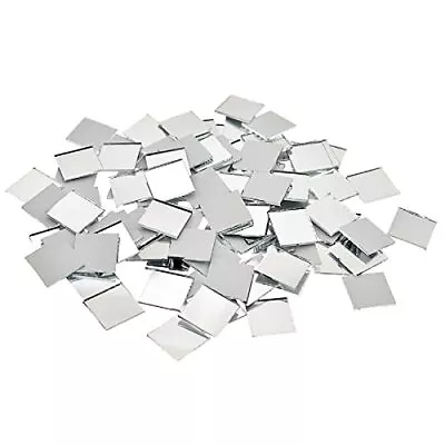 150PCS Real Glass Silver Mirrors Mosaic Tiles 10mm X 10mm Mini Mosaic Mirror ... • $13.86