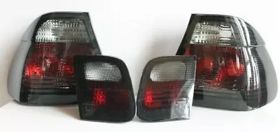 Tail Lights Fits For BMW E46 Sedan Saloon Smoked Clear Euro Rear Full Set 97-99' • $167.31