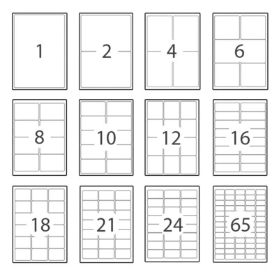 £247.29 • Buy A4 Address Labels - Self Adhesive Sticky Inkjet Laser Copier Printer Free P&p
