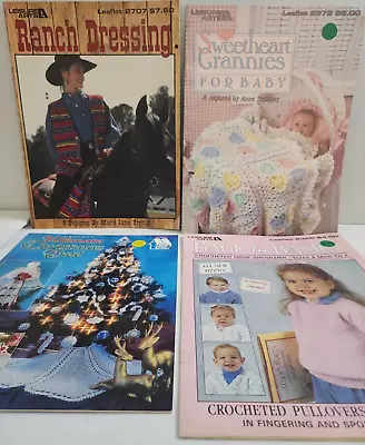 Vintage Crochet Patterns Booklets Lot Of 4 • $4.95