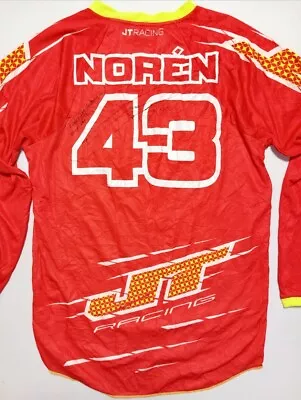 Fredrik Noren Signed Jersey JT Honda Vintage Motocross Supercross • $249